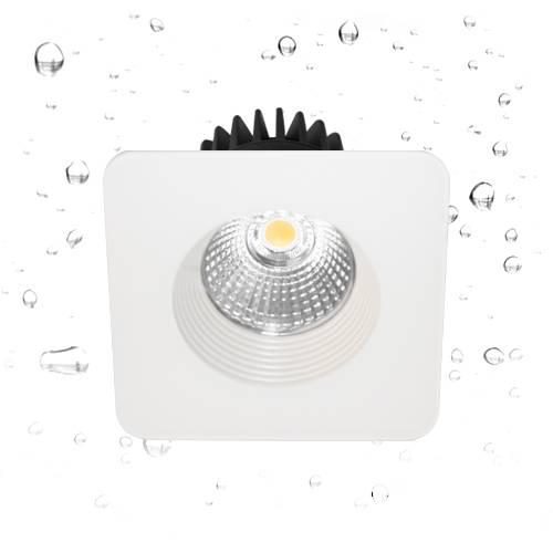 Spot LED 9W 3000K 705lm blanc carré dimmable IPHO 82 RD